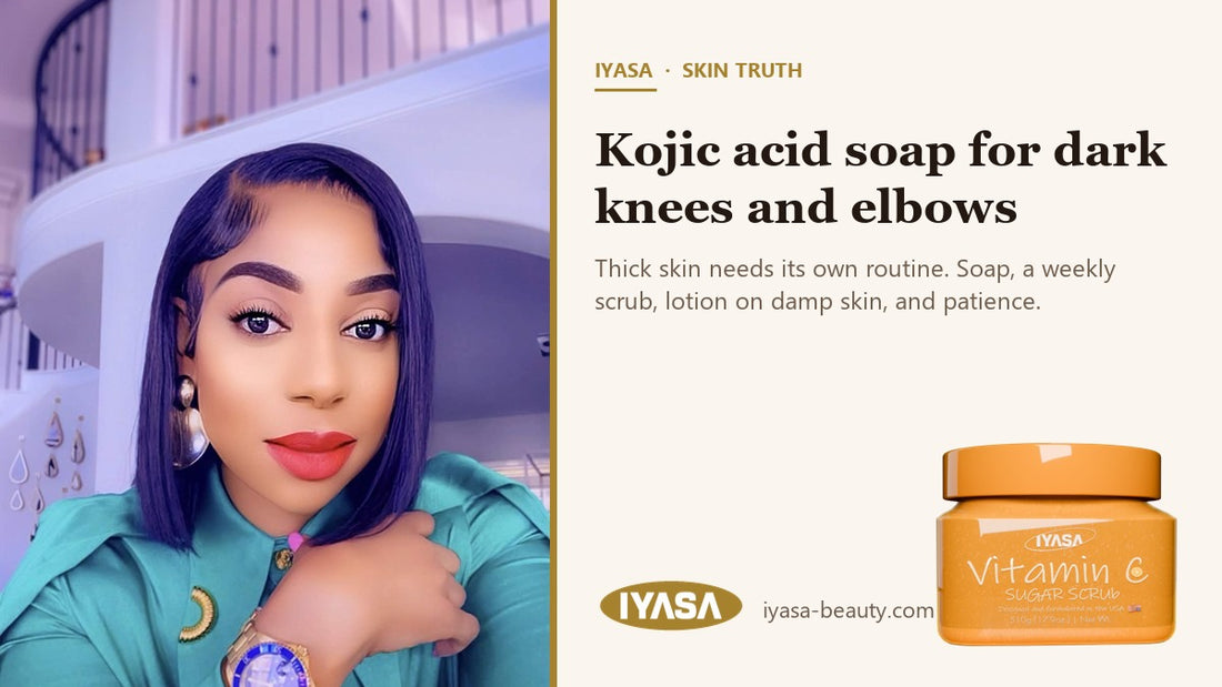 Mirabel, founder of IYASA - Kojic Acid Soap for Dark Knees and Elbows: Body Routine