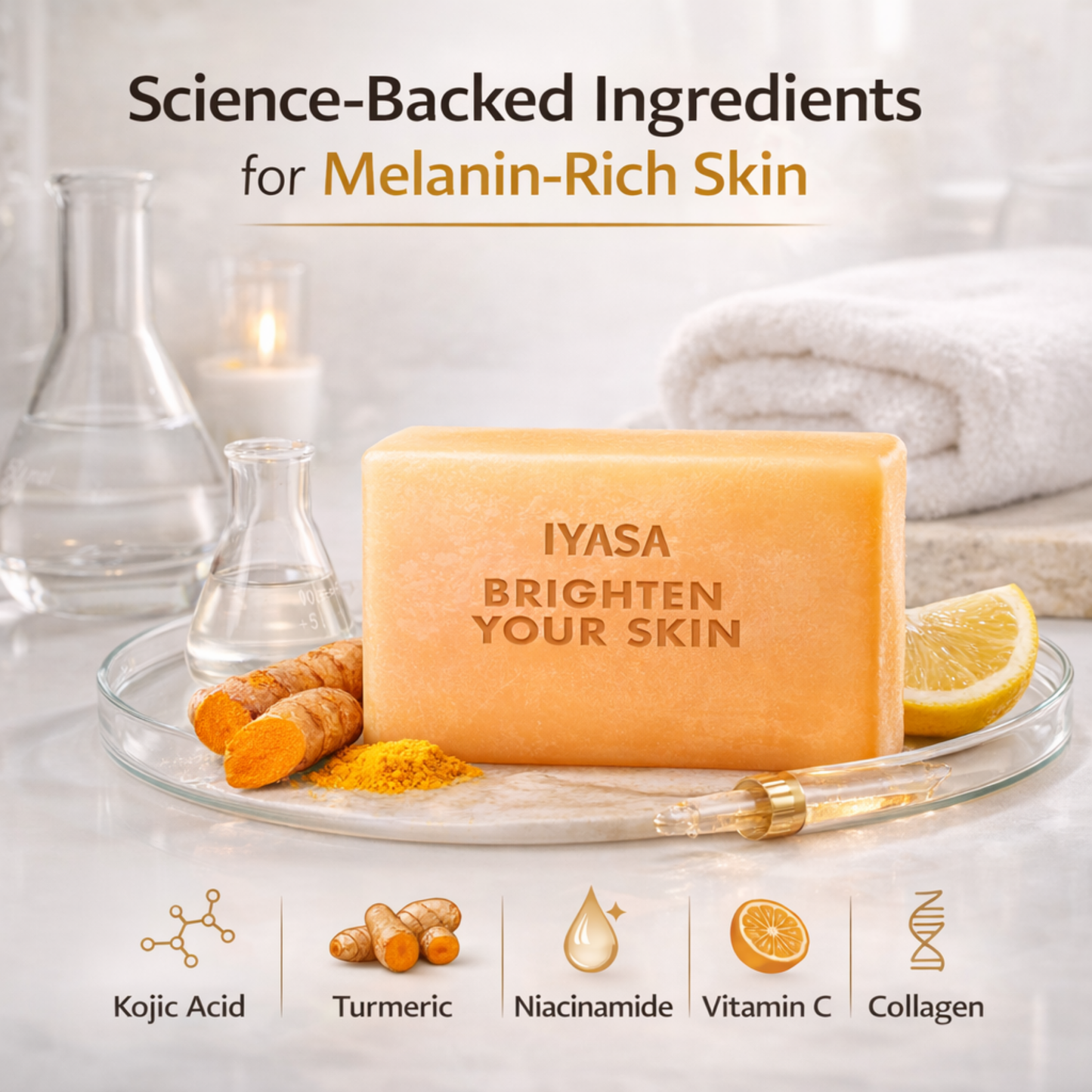 Kojic Acid & Turmeric Brightening Soap