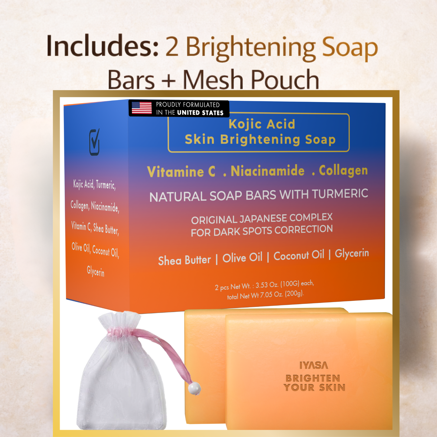 Kojic Acid & Turmeric Brightening Soap
