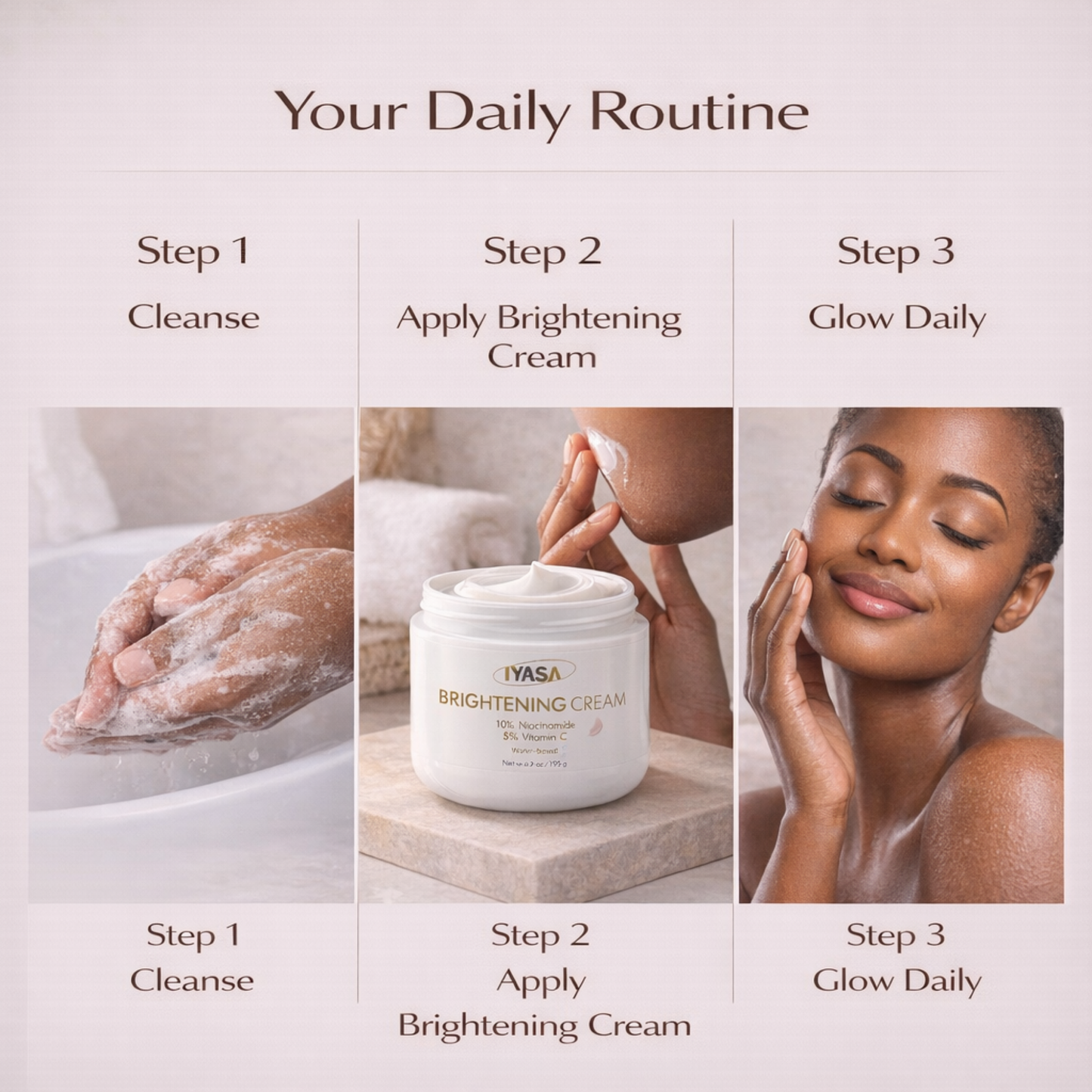 Water-based Brightening Cream - 5% Vitamin C & 10% Niacinamide