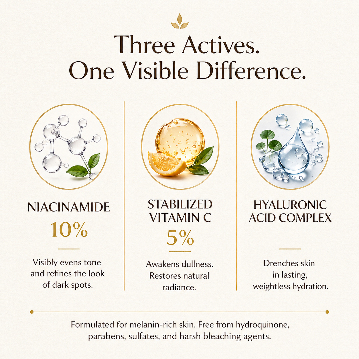 Water-based Brightening Cream - 5% Vitamin C & 10% Niacinamide