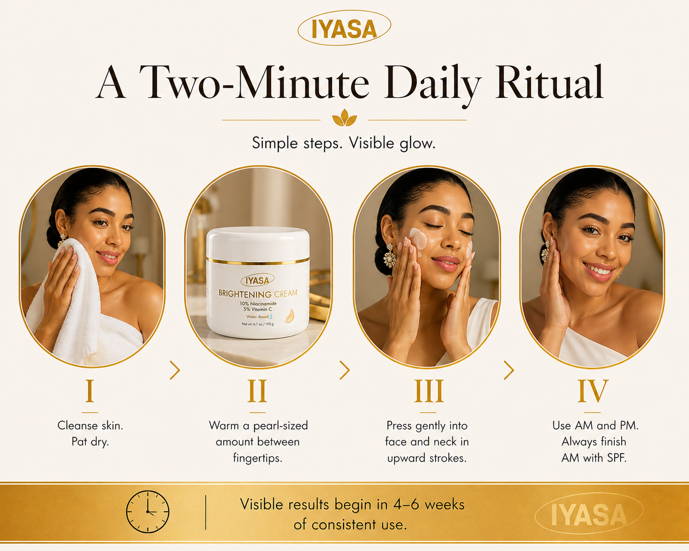 Water-based Brightening Cream - 5% Vitamin C & 10% Niacinamide