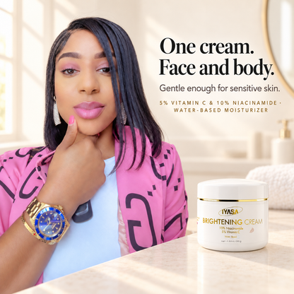 IYASA Brightening Cream - one cream for face and body, gentle enough for sensitive skin