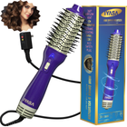 Blowout Hot Air Hair Dryer Brush - Violet & Gold